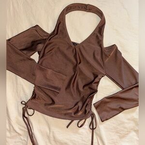 Brown elegant top 🤎